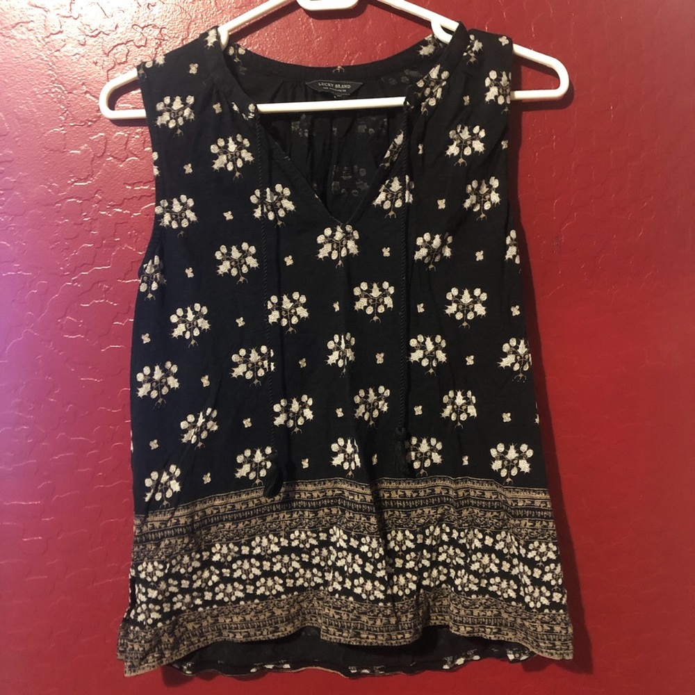 Lucky Brand floral tank top